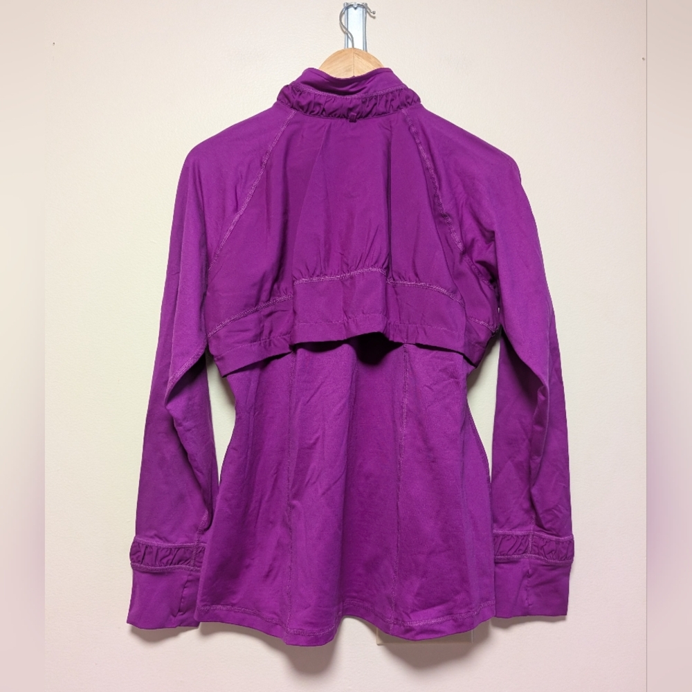 SPANX Purple Zip Front Performance Jacket Women’s… - image 9